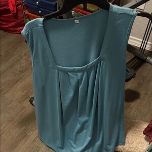 Women's Blue Sleeveless Top
